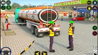 Oil Truck Parking Driving Simulator - Cargo Transporter Tanker Offroad Drive - Android Gameplay and