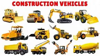 Construction Vehicles for Kids | Learn Construction Truck Names 🚜🚧