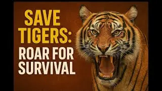 SAVE TIGERS: ROAR FOR SURVIVAL #WildlifeConservation #EcoBalance #TigerAwareness