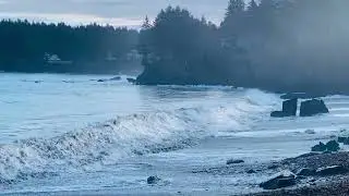 Crashing Waves on Mill Bay Beach, Kodiak, Alaska. (What's left of 2 weeks of storms)