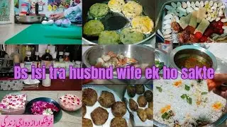 full day busy routine/husband wife true  story/dawat prepatrion biryani recipe mere sath vlogs