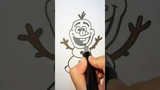 How to draw Olaf easy | Step by step Drawing⛄️