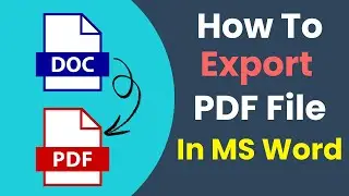 How To Export Pdf File in Microsoft Word 2025 (PC Tutorial)