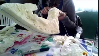 Sly cooper cane expanding foam carve