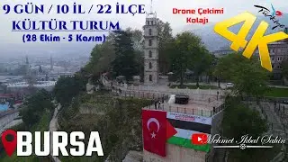 9 gün 10 il 22 ilçe Kültür Turu Drone Çekimlerimin kolajını paylaşıyorum