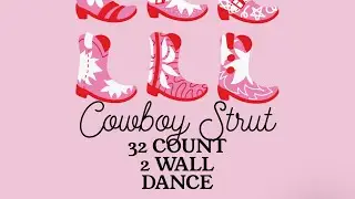 Cowboy strut line dance - with walk through 