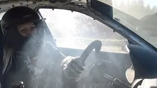 Latvian Drift Girl @ PRO Drift training
