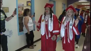 Senior Students Walk the Hallways of Macdonell Elementary School