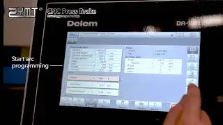 ZYMT CNC Press Brake machine Delem DA53T operation guide for arc programming(2022 Easy folding)
