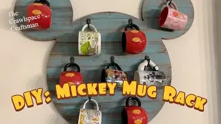 How to Make a DIY Mickey Mouse Coffee Mug Wall Rack!