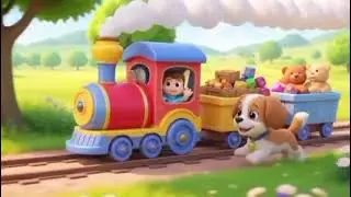Choo Choo Train 🚂 | Fun Train Song for Kids | Toddler Rhymes & Animation