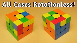ALL 8 Edge in the Top F2L Cases ROTATIONLESS!