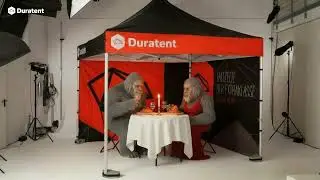 🏔 Duratent &ndash; Faltpavillon wetterfest, stabil und Yeti approved! #pavillon  16x9 Yeti Studio