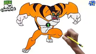 How to Draw Rath from Ben 10 || Easy Step by Step