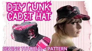 Punk Cadet Hat Sewing Tutorial and Pattern