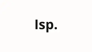 How to pronounce Isp. | Исп. (Span. in Russian)