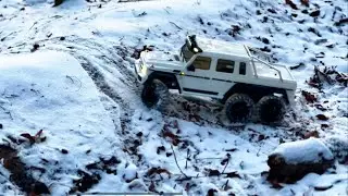 Crawlerfahren im Schnee  - Traxxas TRX4 und TRX6