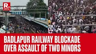 Massive Protests Across Badlapur After Two Minors Assaulted At A Local School