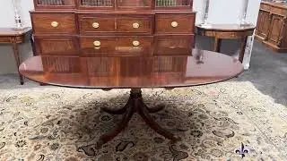 Vintage William Tillman Oval Regency Revival Dining Table 20th Century