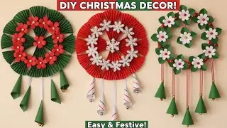 ​2 Easy DIY Paper Christmas Decor Ideas | How to Make Christmas Wall Hangings