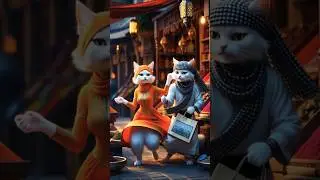 &ldquo;Desert Dance Vibes! 💃🐱🔥 | The Spice Market Meow Moves!&rdquo; #catdance #ViralMeowGroove #shorts #ai