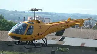 F-HPUX ENSTROM 280 DEPARTING FROM HELICO 2022 ON A DEMO FLIGHT