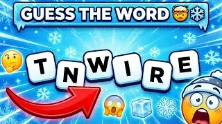Guess The Winter WORD From SCRAMBLED LETTERS  | Scrambled Word Quiz