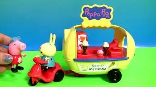 Play Doh Ice Cream Holiday Van of Peppa Pig Nickelodeon Carrito de Helados de PlayDough 2015