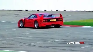 Ferrari F40 LOUD Exhaust Sounds On Track! Accelerations!