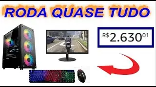 PROMO&Ccedil;&Atilde;O Pc Gamer Ryzen 5 4600G, 16GB RAM, SSD nvme 256GB + Monitor 19