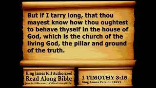Bible Book 54. 1 Timothy Complete - King James 1611 Authorized Read Along Holy Bible Diverse Readers