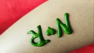 unique N💖R name se tattoo mehandi #trending #hennatattoodesign #henna #simple #trendingshorts #video