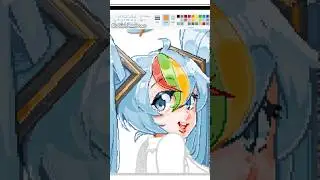 drawing Miku on different art programs! 💙 #vocaloid #hatsunemiku #art  #speedpaint