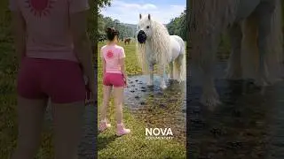 Viral Animal Rescue- Wild Horse Helped by a Kind Stranger  #animalrescue #wildanimals #wildlife