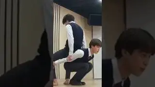 Jimin is so strong he is carrying jk on his back 💜#bts#btsshorts #btsmoments #btsfunnymoments #jk