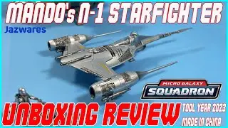 STAR WARS Micro Galaxy Squadron The Mandalorian's N-1 Starfighter UNBOX REVIEW