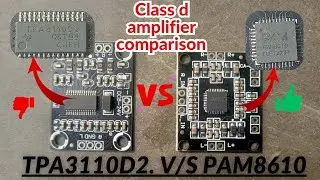 class d 🔥 amplifier comparison TPA3110 V/S PAM8610  #classdamplifier #miniamplifier #amplifier