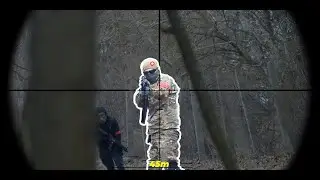 Airsoft sniper - spotter duo in city defense