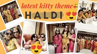 lates tkitty theme haldi🤩| haldi kitty dress code |ladies kittyParty Ideas#kitty#  kittytheme