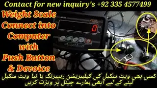 Weight Scale Data Save in Computer through Push Button by Care International Scale