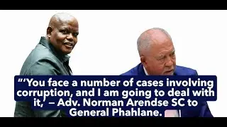 Explosive Ad Hoc Committee Clash: SC Tells Phahlane &lsquo;You Face Corruption Cases &mdash; I&rsquo;m Coming for Them