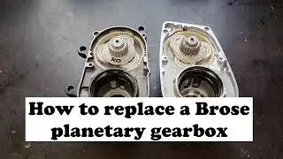 How to replace the planetary gearbox Brose motor