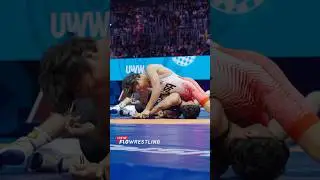 Jayden Raney goes BEAST MODE 😤 to advance to the quarterfinals of the #worldchampionships