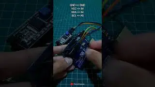 How to make running text using 16X2 LCD with I2C in 20 seconds!!(Arduino Projects) #arduino #shorts