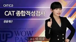 [와우패스JOB] CAT(CJ) 종합적성검사_응용계산