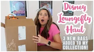 3 NEW LOUNGEFLY BAGS!  PINK A LA MODE & COLLECTION LOUNGE Disney Mini Backpack Haul