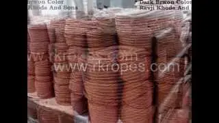 PE Brown rope DARK BROWN COLOUR PE ROPES 3 STRAND: (100 METER COILS)