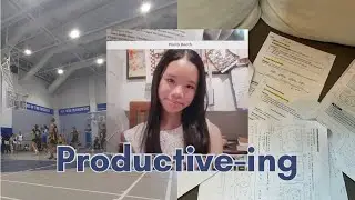 school-life vlog; productivity, friends, basketball match