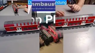 10 Plätze Tops und Flops BlueBrixx Eisenbahn Züge,Wagen und Loks