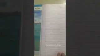 Long size ruled note